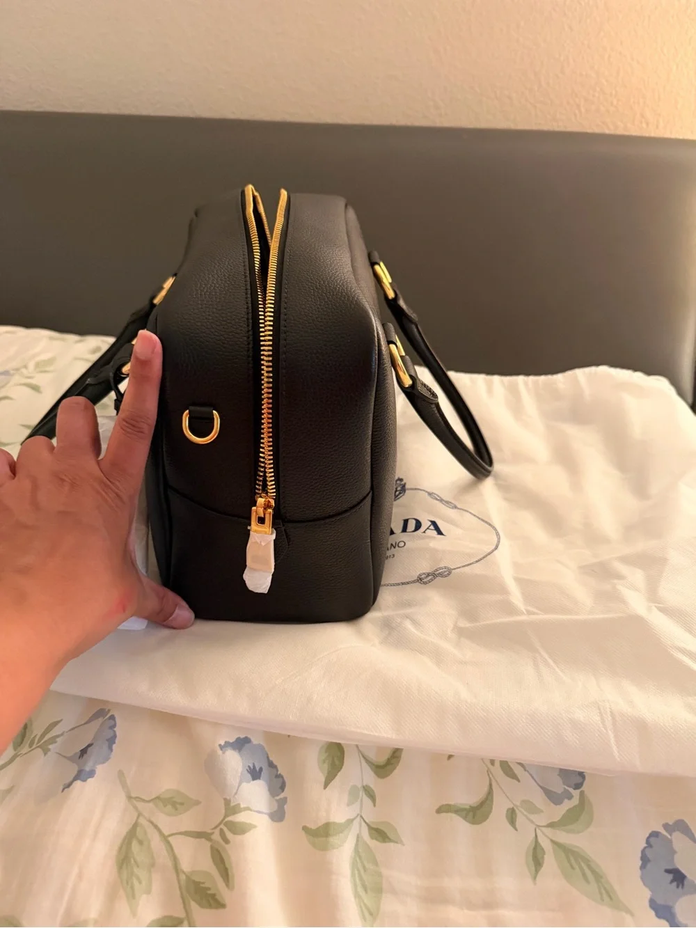 Prada black saffiano